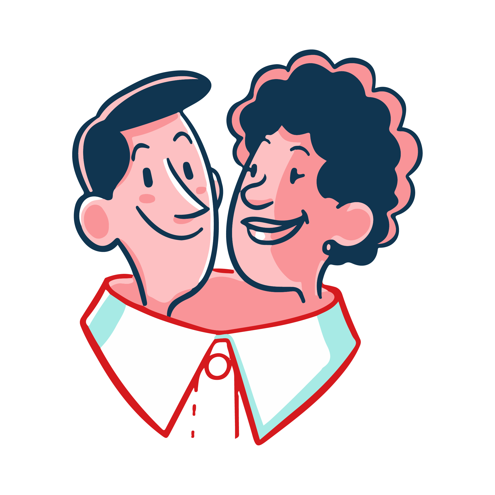 Visual showing 2 people