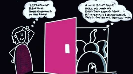 elephant in the room infographic